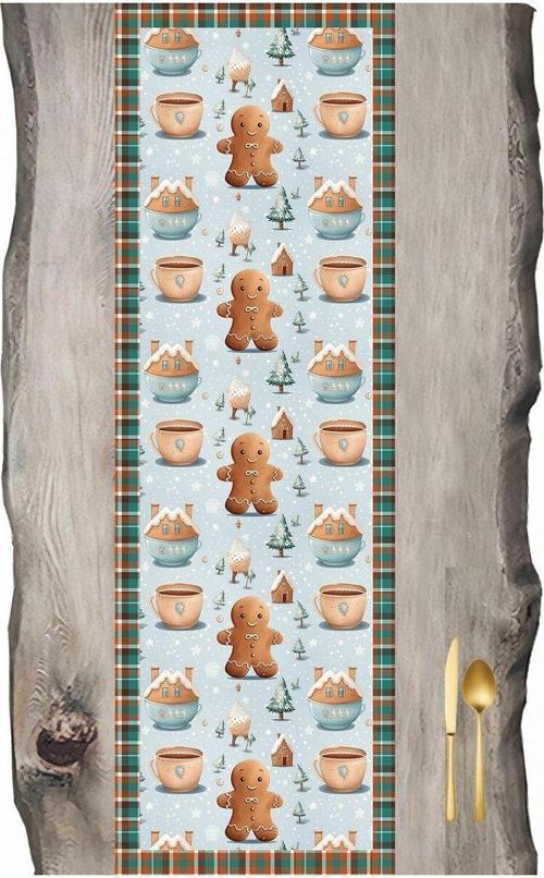 Yılbaşı, Noel, Christmas Gingerbread Ve Kahve Keyfi Runner