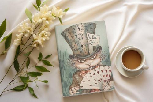 Alice İn Wonderland Kitap - Tablet - Ebook Çantası / Kılıfı