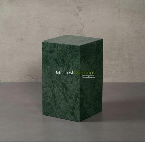 Yeşil Mermer Sehpa, Verde Guatemala Mermer Sehpa 50Cm