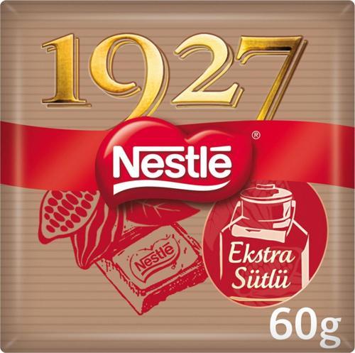 Nestlé 1927 Ekstra Sütlü Kare Çikolata 60g x 6 adet