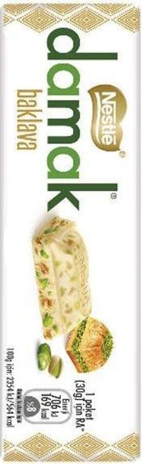 Nestlé Damak Antep Fıstıklı Baklavalı Baton Çikolata 30G x 6 Adet