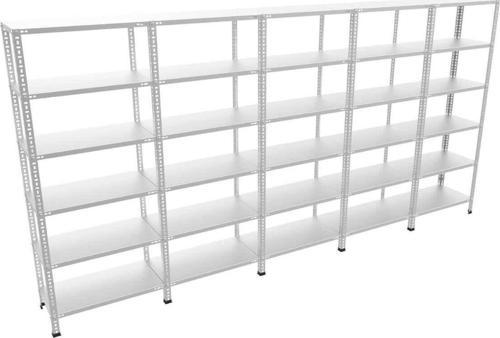 6 Katlı 5’li Bitişik Galvaniz Çelik Raf. Depo, Dosya Raf