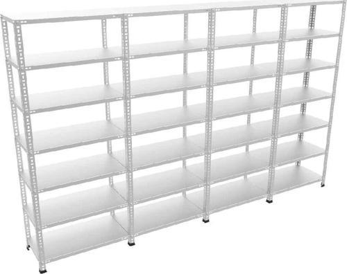 7 Katlı 4’lü Bitişik Galvaniz Çelik Raf. Depo, Dosya Raf
