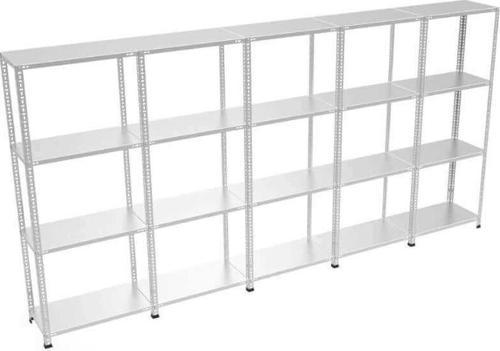 4 Katlı 5’li Bitişik Galvaniz Çelik Raf. Depo, Dosya Rafı