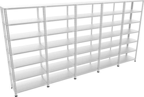 7 Katlı 5’li Bitişik Galvaniz Çelik Raf. Depo, Dosya Raf