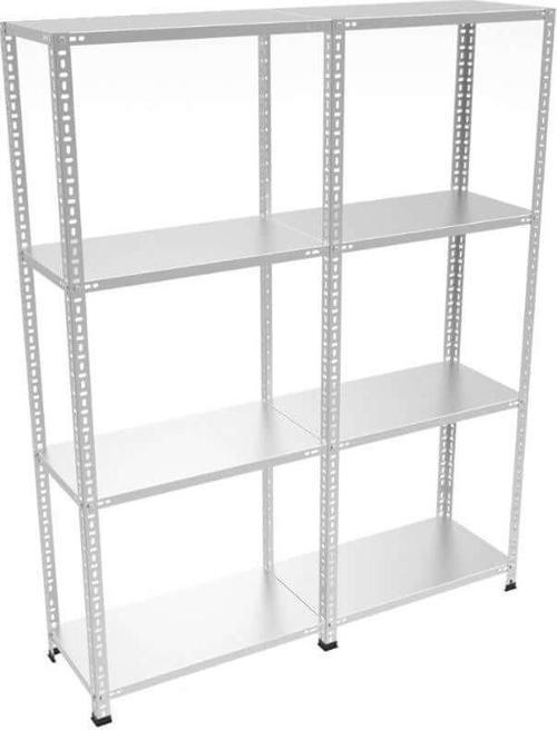 4 Katlı Duble Galvaniz Çelik Raf. Depo, Arşiv, Dosya Rafı