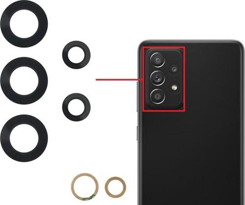 Samsung Galaxy A72 Uyumlu Kamera Lensi Cam SM-A725F