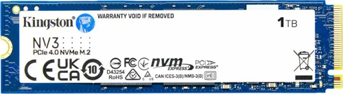 KINGSTON SNV3S/1000G, NV3, 1TB, 6000/4000, Gen4, NVME PCIe M.2 2280, SSD