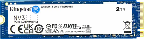 KINGSTON SNV3S/2000G, NV3, 2TB, 6000/5000, Gen4, NVME PCIe M.2 2280, SSD