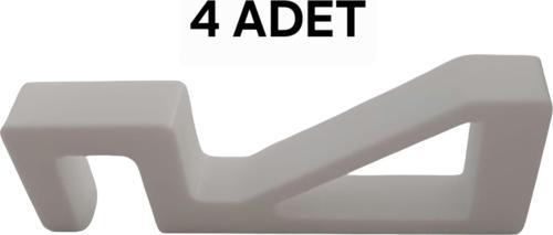 4 Adet Plastik Pencere Kolu Kapı Cam Aralama Stoperi Kolu Tutucu Tutacağı Durdurucu Tamponu