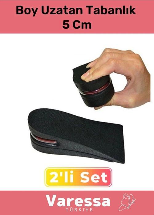 Premium Ayakkabı İçi Görünmeyen Hava Yastıklı Gizli Destekli Yükselten Boy Uzatan Tabanlık 5 Cm