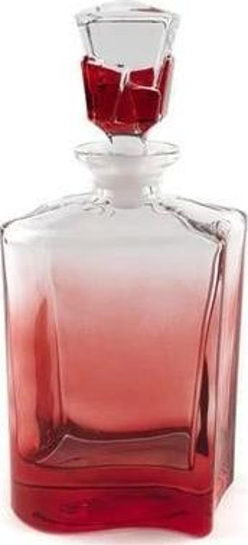 Kırmızı Degrade Cam Şişe 29Cm 800Ml P091.343279