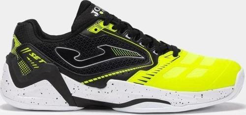 Set 2531 Siyah Sarı Toprak Kort Erkek Tenis Ayakkabısı TSETS2531C