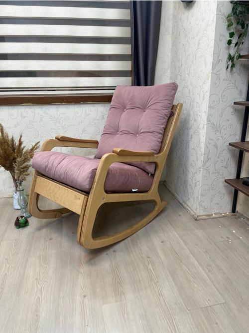 Kontes Pembe Sallanan Sandalye Baba Koltuğu Okuma Koltuğu
