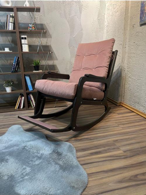 Kontes Pembe Sallanan Sandalye Baba Koltuğu Okuma Koltuğu