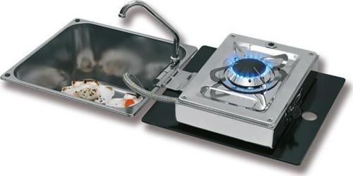 LC1710-S-FP Kare Evyeli Musluklu Ocak