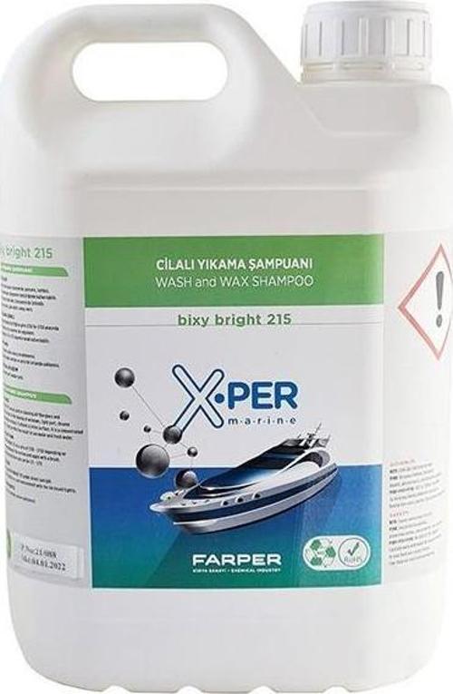 BIXY BRIGHT 215 CİLALI ŞAMPUAN 5 LT TEKNE VE YAT İÇİN