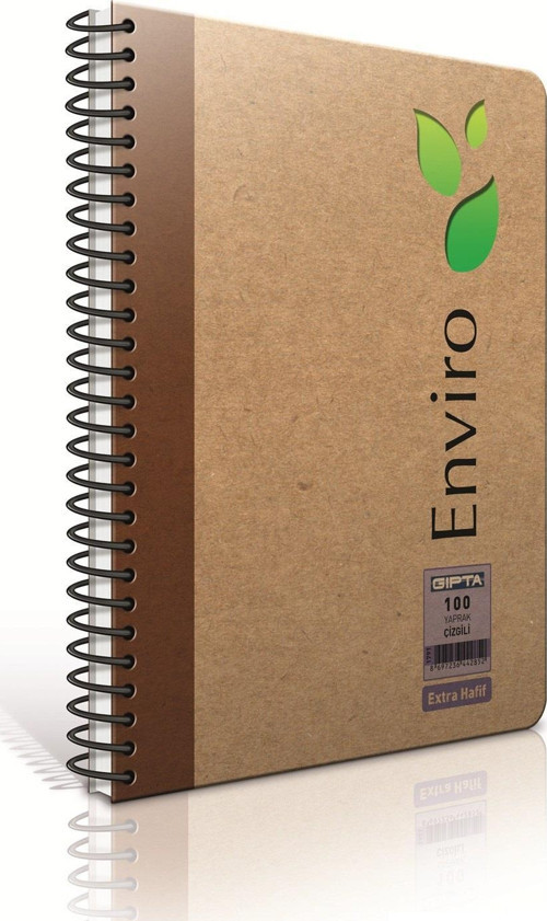 Enviro Kraft A-4 Spiralli Sert Kapak Defter Kareli 100-4 3-1792000-2011