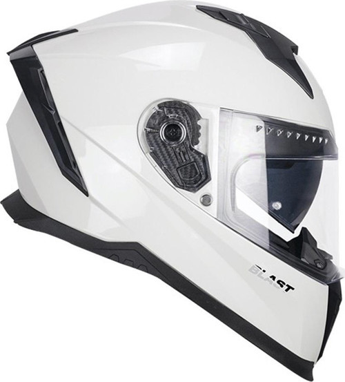 311A BLAST MONO KAPALI MOTOSİKLET KASKI Beyaz / XL