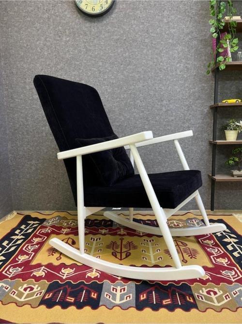 Trend Lake Siyah Sallanan Sandalye Dinlenme Emzirme Baba Tv Okuma Koltuğu