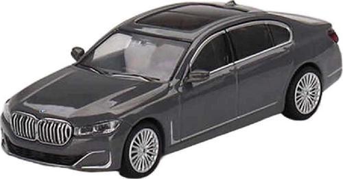 1:64 Diecast BMW 750Li xDrive Bernina Grey Amber Effect Mini GT Model Araba