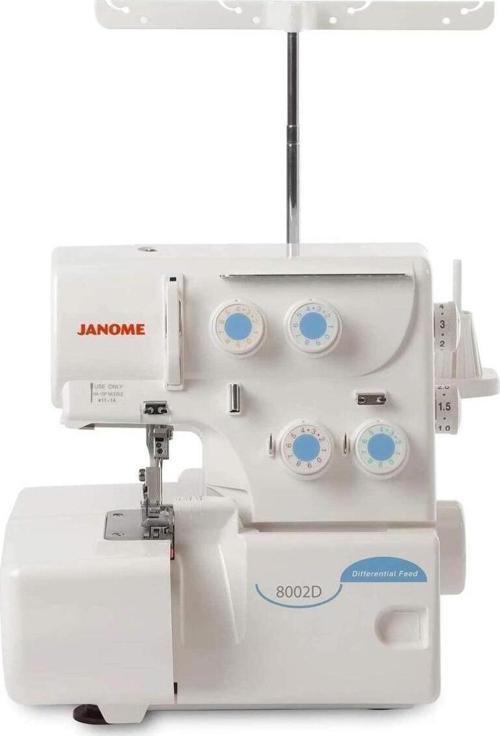 8002D Overlok Makinesi Taşınabilir Beyaz