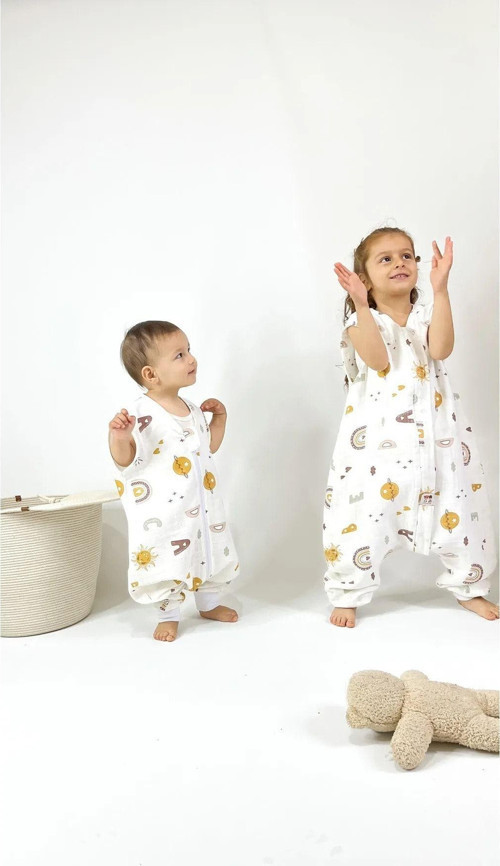 Müslin Kumaş Tek Katlı Yazlık Unisex 0,5 Tog Uyku Tulumu