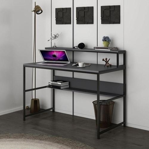 Trendy Monitör Raflı Çalışma Masası
