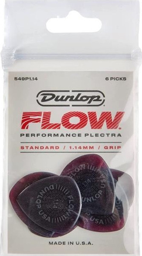549P1.14 Gitar Penası Flow Standard Grip 6'lı Paket Pena (1.14 mm)