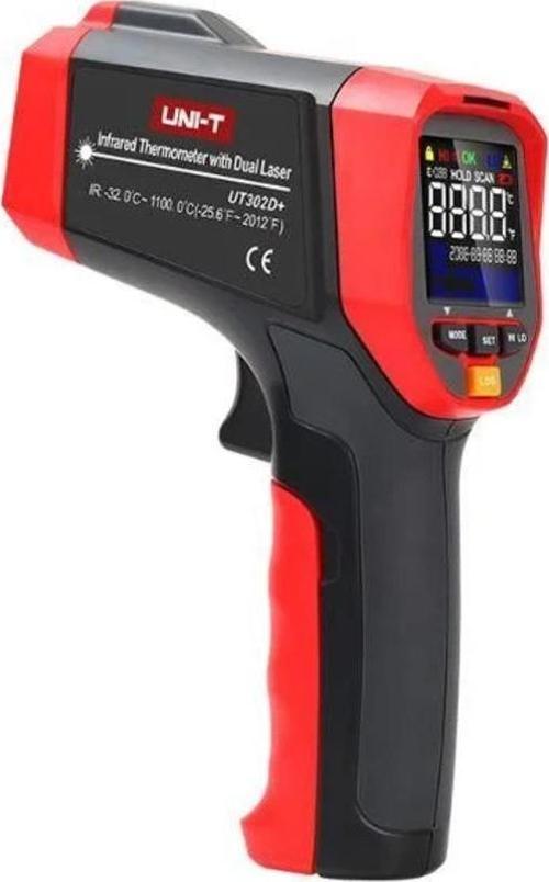 Ceta Industrial Thermometer With Dual Laser Unit UT302D+ Infared Thermometer -32° / + 1100°