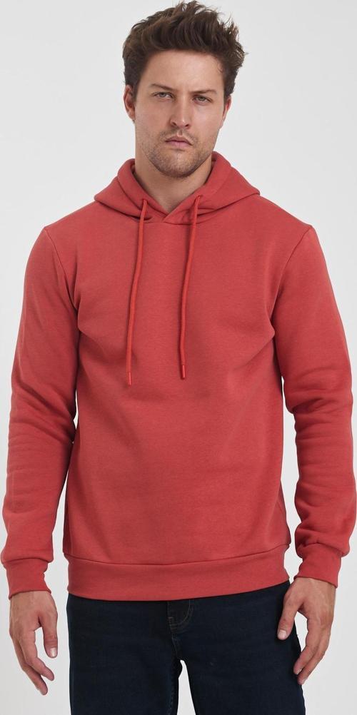 3 İp Şardonlu Kapuşonlu Cepsiz Sweatshirt RD24KE054902