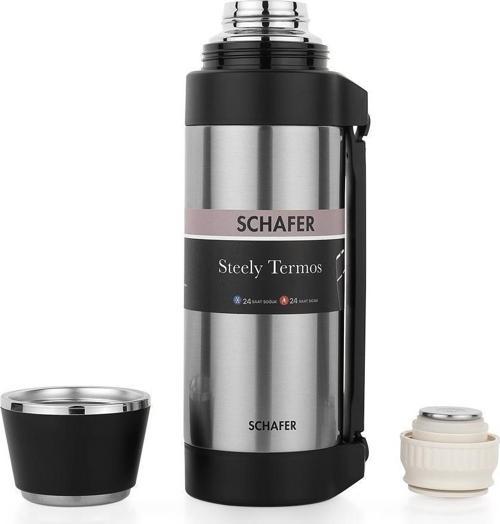 Çelik Termos 1500 ML İnox Renk