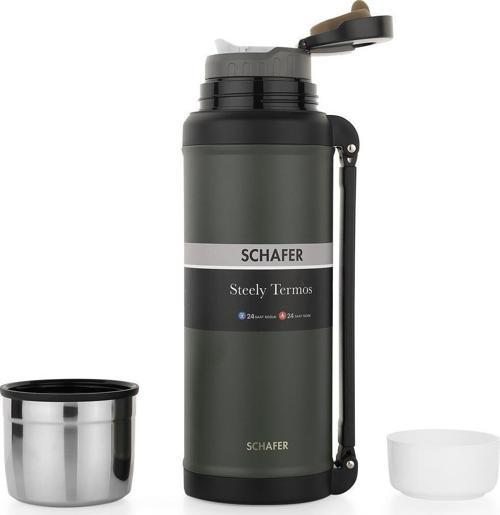Çelik Termos 2000 ML Siyah Renk