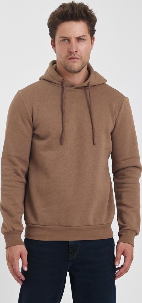 3 İp Şardonlu Kapuşonlu Cepsiz Sweatshirt RD24KE054902