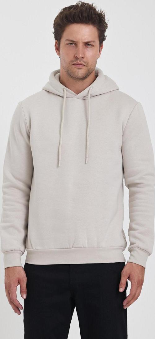 3 İp Şardonlu Kapuşonlu Cepsiz Sweatshirt RD24KE054902