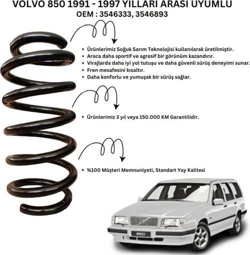 2 Adet Standart Yay ST135010R – Volvo 850 (1991-1997) Arka Helezon Yay Takımı