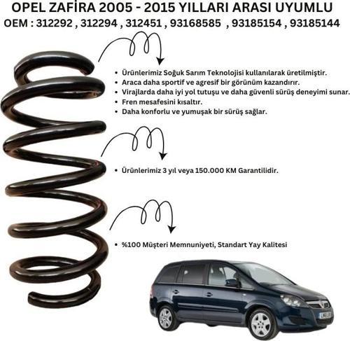 2005-2015 Opel Zafira İçin Standart Yay ST124518F - 2 Adet Ön Helezon Yay Takımı