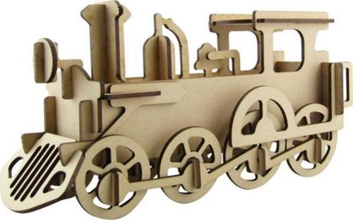 3D Ahşap Tren Maketi 33 Parça