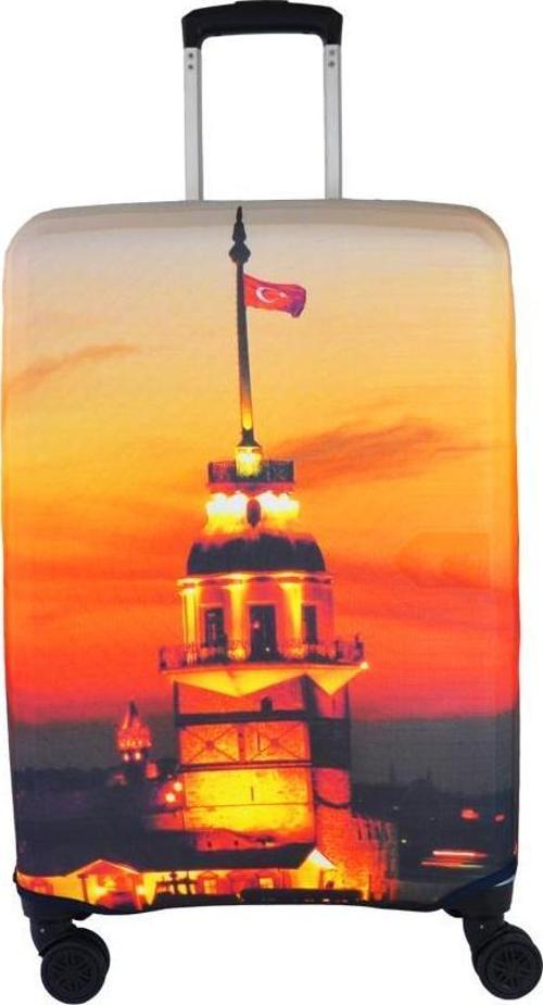 Orta Boy Valiz Kılıfı, Bavul Kılıfı, Valiz & Bavul Koruyucu Vk004