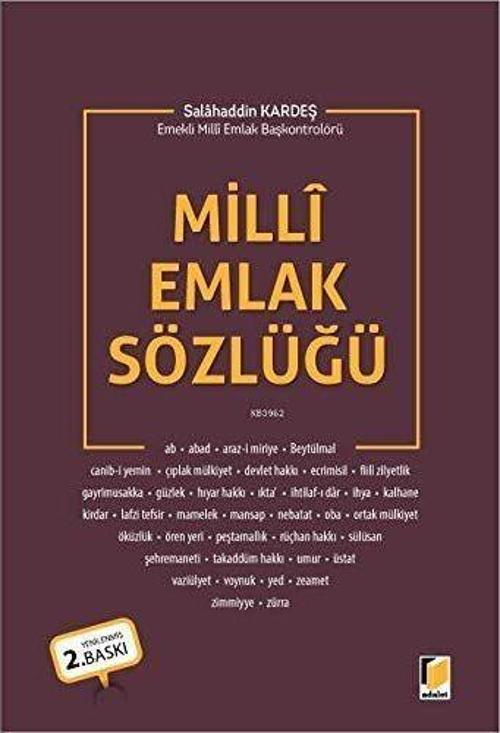 Milli Emlak Sözlüğü