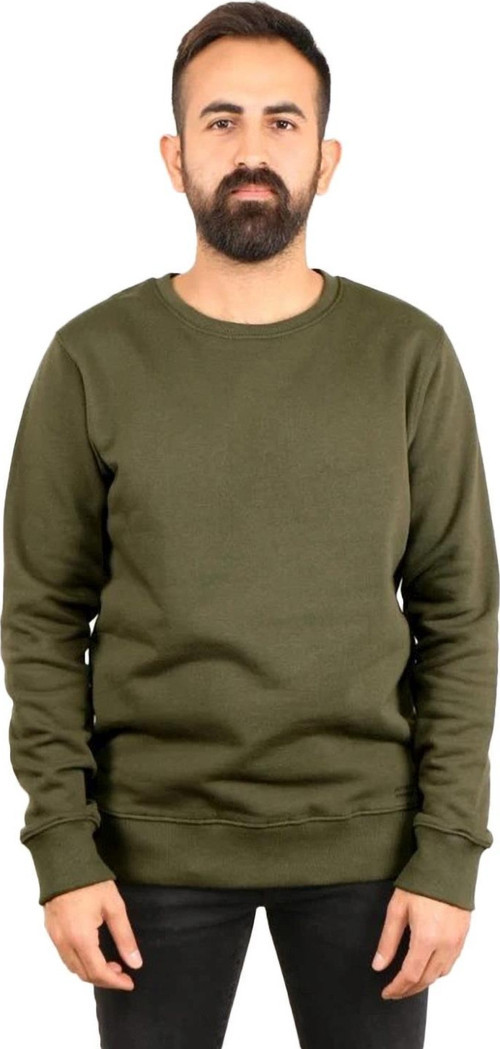 Bisiklet Yaka Erkek Basic Sweatshirt SPF101222216032