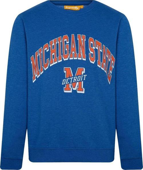 Michigan State Bisiklet Yaka Erkek Sweatshirt SPF101232313121