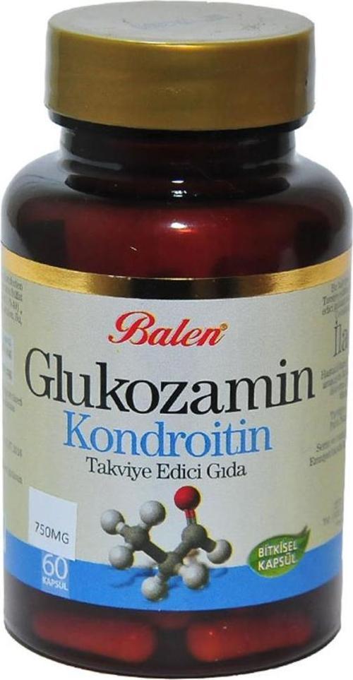 Glukozamin Kondroitin 750mg 60 Bitkisel Kapsülü Takviyesi