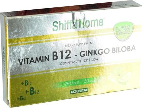 Shiffa Home Vitamin B12-Ginkgo Biloba 28 Tablet 150MG