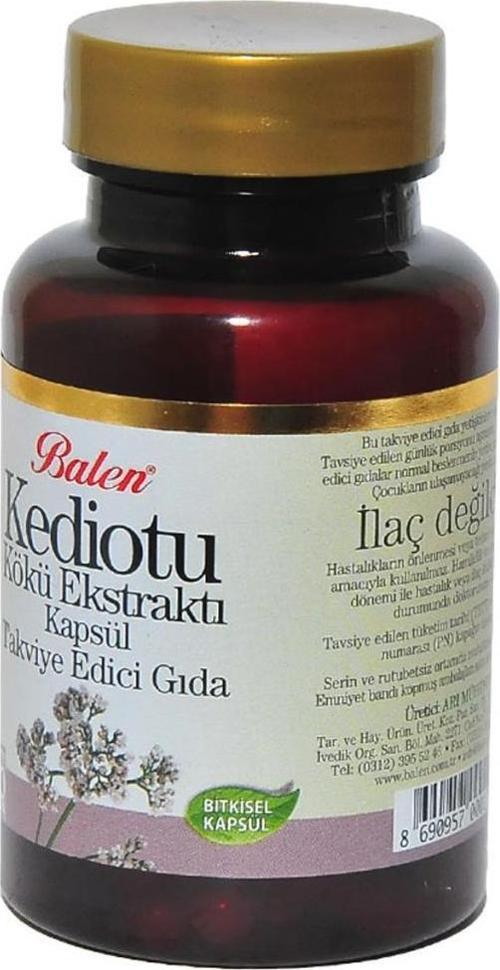 Kediotu Kökü Ekstraktı Kapsülü 375mg x 80 Adet Kedi Otu