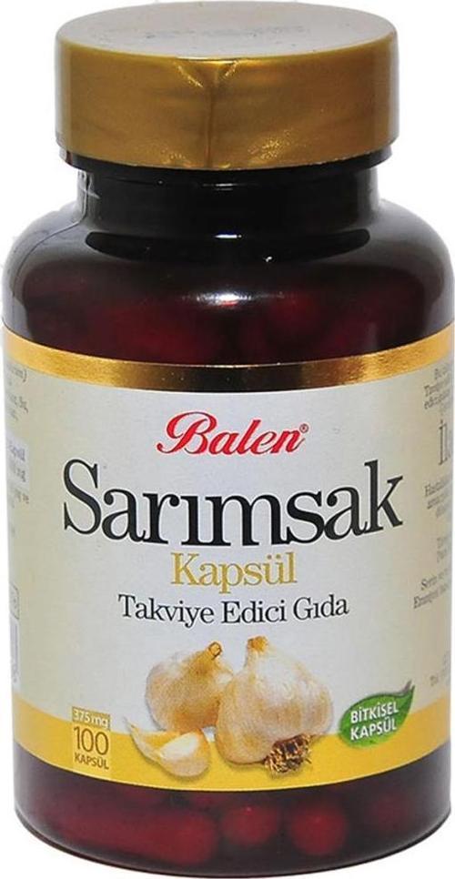 Sarımsak Kapsülü Takviye Edici Gıda 375mg x 100 Adet