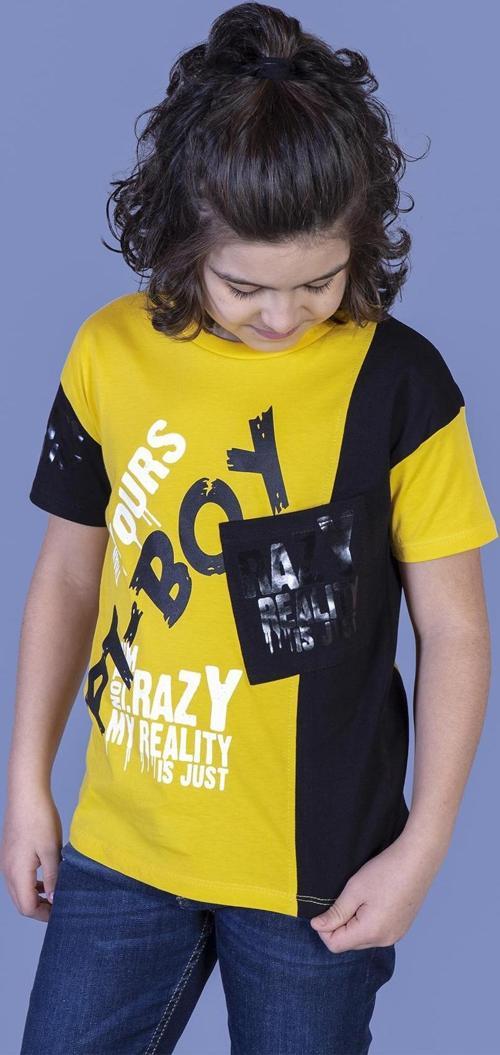 Toontoy Erkek Çocuk Garnili Cep Detaylı Tişört