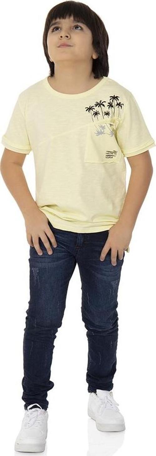 Toontoy  Erkek Çocuk T-shırt Palmiyeli Baskı
