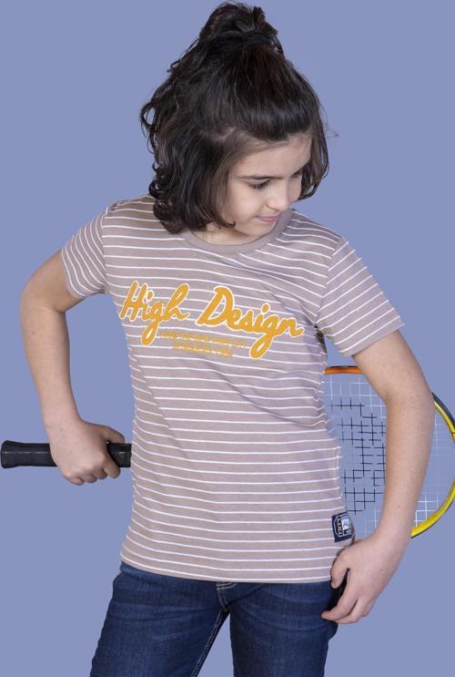 Toontoy Erkek Çocuk Nakışlı Kumaşı Çizgi Detaylı Tişört