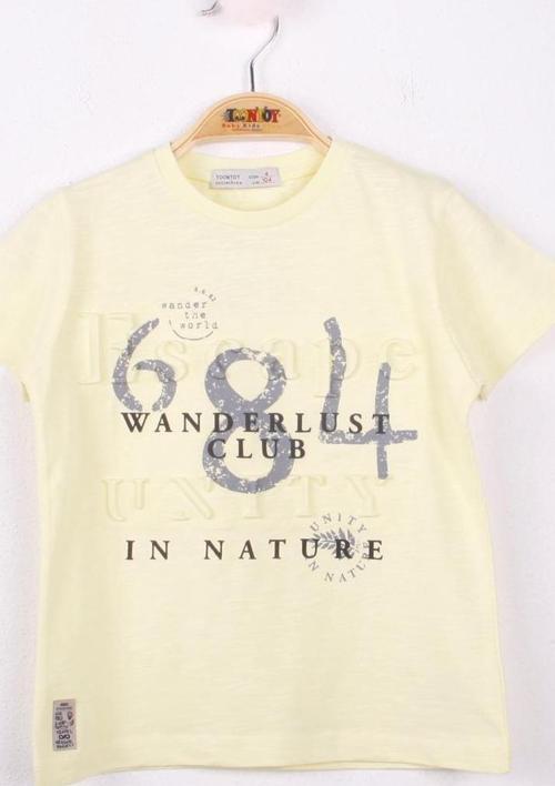 Toontoy Erkek Çocuk T-Shirt 684 Gofre Baskı